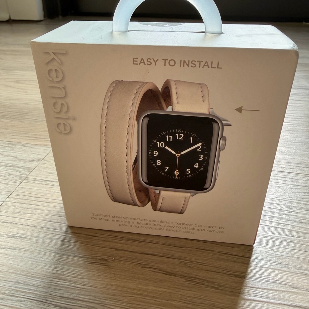 Kensie Cream Smartwatch Band